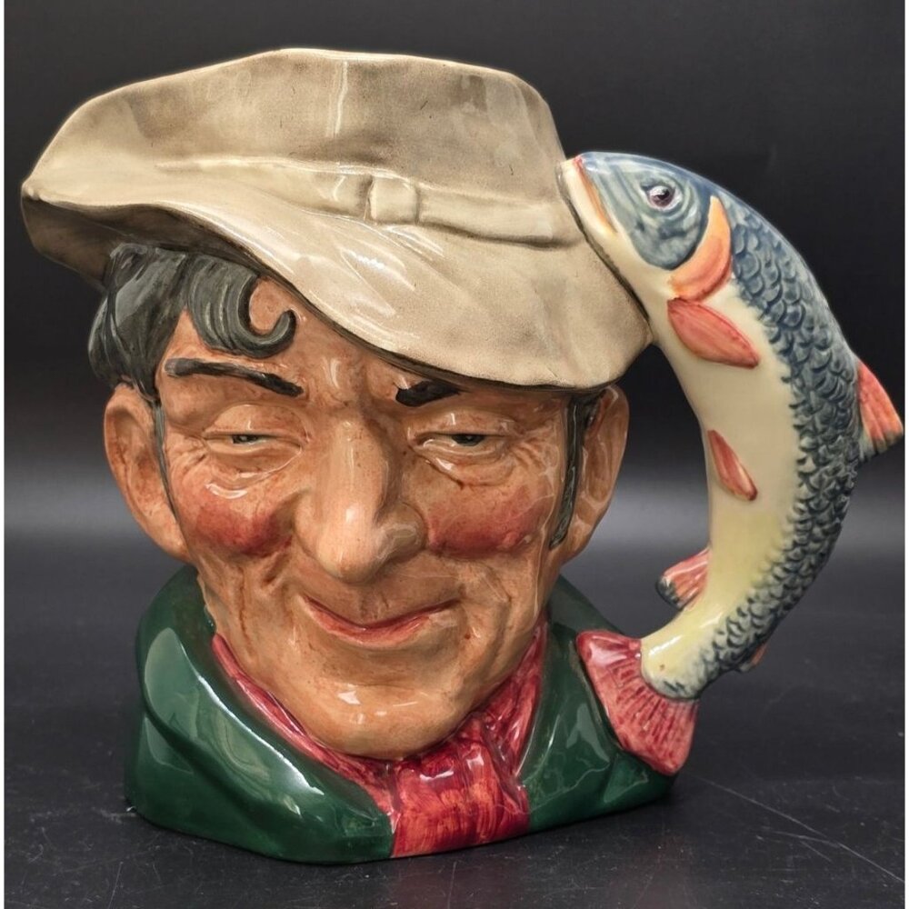 Royal Doulton The Poacher Toby Jug Vintage 1954 Hand-Painted Ceramic VL4009
